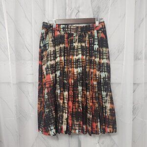 Anthropologie Fynn & Rose Black Grid Grunge Punk Retro Skirt 6